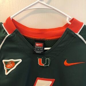 Authentic Miami Hurricanes Football Jersey Stitched